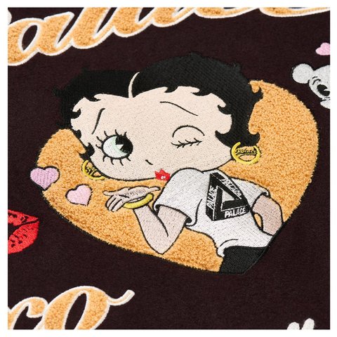 Palace BETTY BOOP VARSITY JACKET BROWN - Style 10