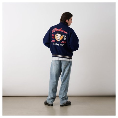 Palace BETTY BOOP VARSITY JACKET NAVY - Style 10