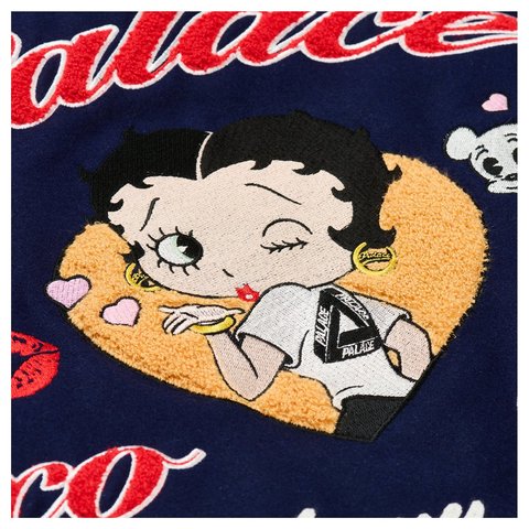 Palace BETTY BOOP VARSITY JACKET NAVY - Style 10