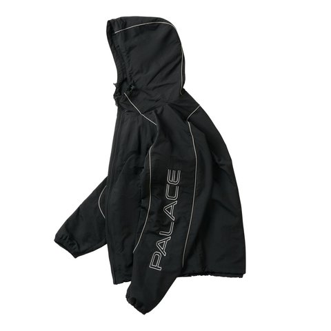 Palace PIPED SHELL JACKET BLACK - Style 7