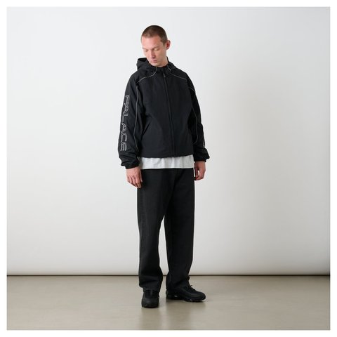 Palace PIPED SHELL JACKET BLACK - Style 7