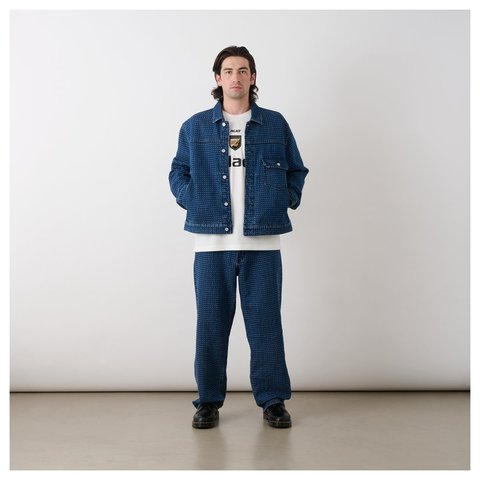 Palace STITCH DENIM JACKET MID INDIGO - Style 5