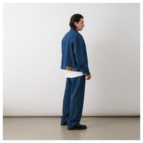 Palace STITCH DENIM JACKET MID INDIGO - Style 5