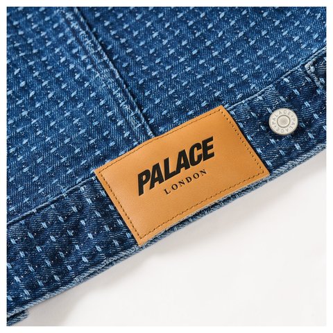 Palace STITCH DENIM JACKET MID INDIGO - Style 5