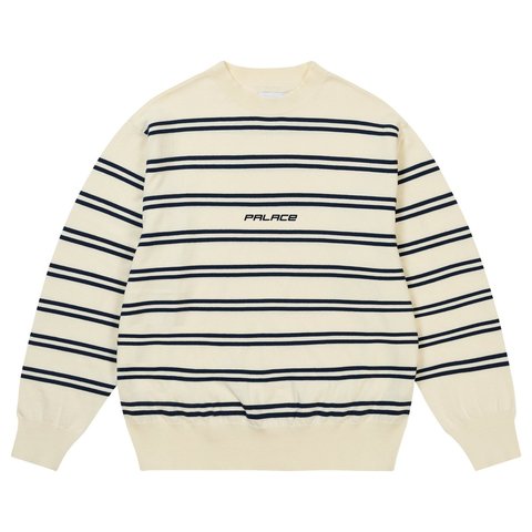 Palace P-STRIPE KNIT BEIGE - Style 5