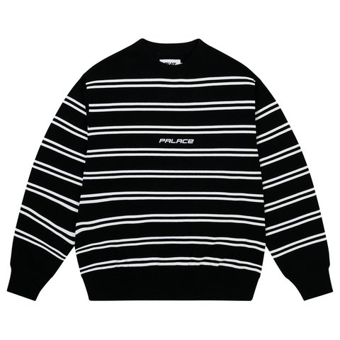 Palace P-STRIPE KNIT BLACK - Style 5