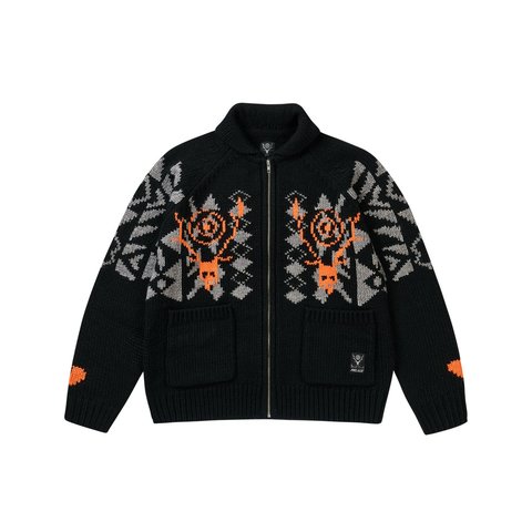 Palace PALACE SOUTH2 WEST8 COWICHAN KNIT BLACK - Style 5