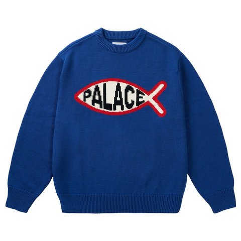 Palace PLAICE KNIT BLUE - Style 4