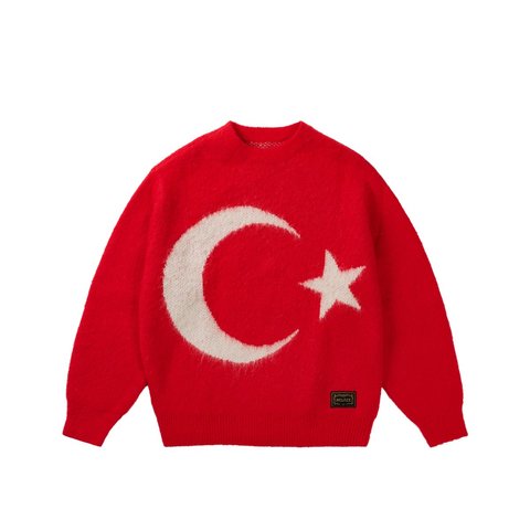 Palace TOO HAIRY FLAG KNIT TÜRKIYE - Style 4
