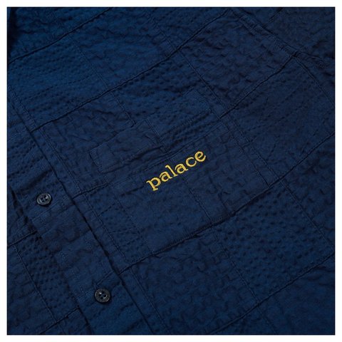 Palace SEER PATCH OXFORD SHIRT NAVY - Style 5