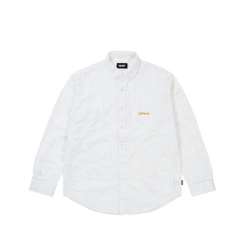 Palace SEER PATCH OXFORD SHIRT WHITE - Style 5