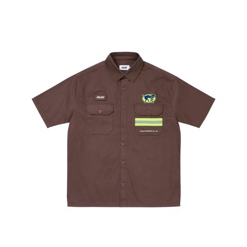Palace TRANSPORT SHIRT BROWN - Style 6