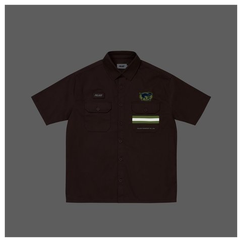 Palace TRANSPORT SHIRT BROWN - Style 6