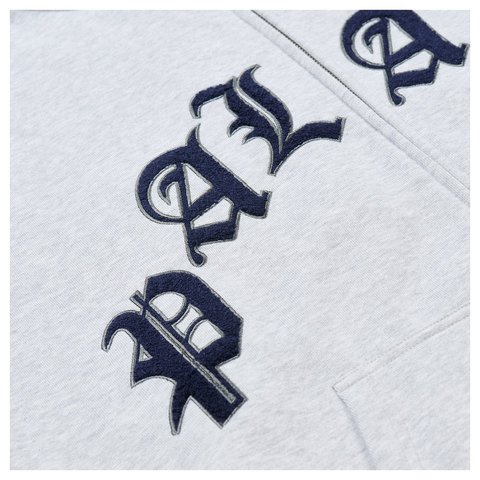 Palace LEGACY ZIP HOOD GREY MARL - Style 5