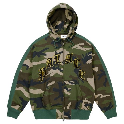 Palace LEGACY ZIP HOOD WOODLAND CAMO - Style 5