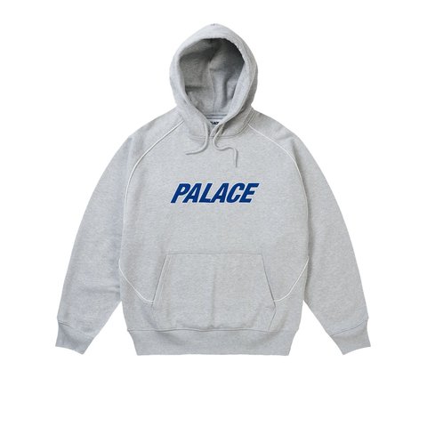 Palace LINE IT UP HOOD GREY MARL - Style 5