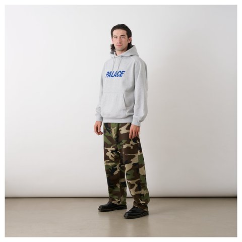 Palace LINE IT UP HOOD GREY MARL - Style 5