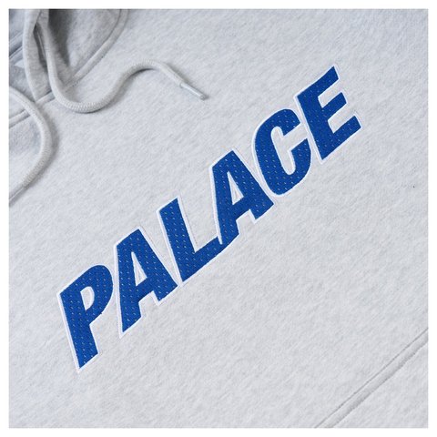 Palace LINE IT UP HOOD GREY MARL - Style 5