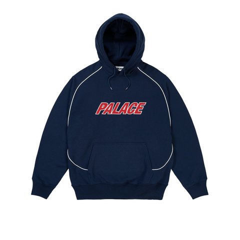 Palace LINE IT UP HOOD NAVY - Style 5