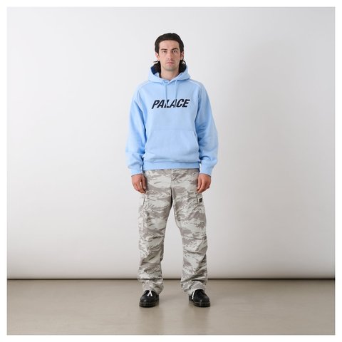 Palace LINE IT UP HOOD PERFECT BLUE - Style 5