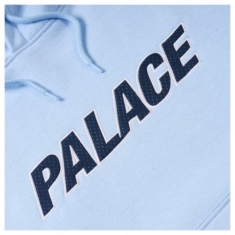 Palace LINE IT UP HOOD PERFECT BLUE - Style 5