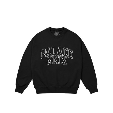 Palace MMIX CREW BLACK - Style 3