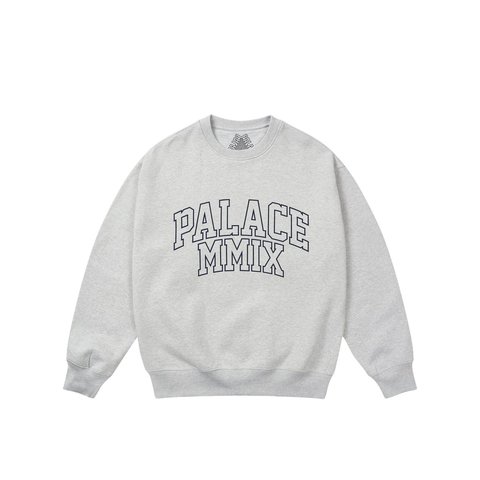 Palace MMIX CREW GREY MARL - Style 3