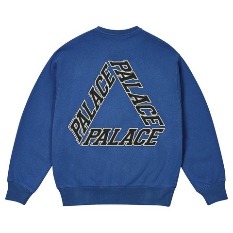 Palace P3 STITCH CREW CLASSY BLUE - Style 4