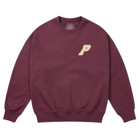 Palace P3 STITCH CREW MAROONISH - Style 4