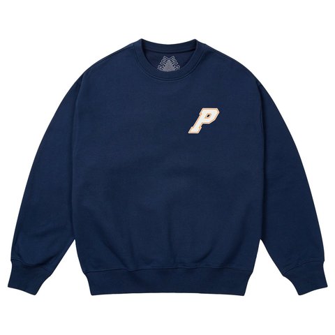 Palace P3 STITCH CREW NAVY - Style 4