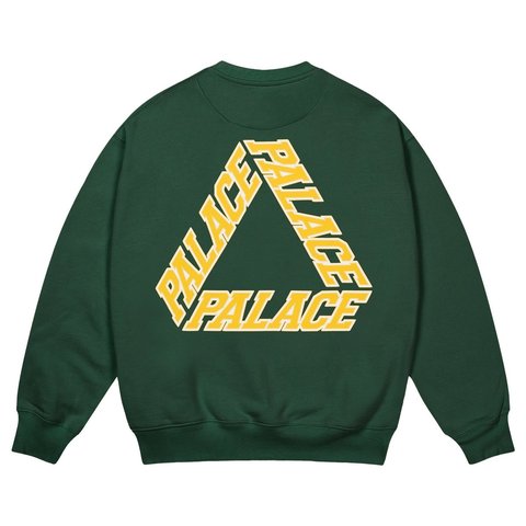 Palace P3 STITCH CREW RACEY GREEN - Style 4
