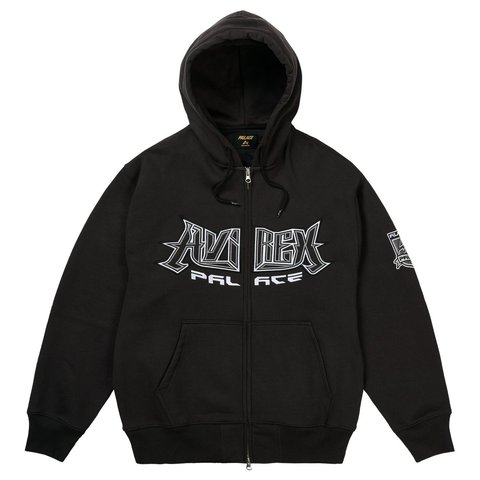 Palace PALACE AVIREX ZIP HOOD BLACK - Style 7