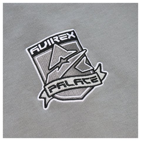 Palace PALACE AVIREX ZIP HOOD CHARCOAL - Style 7