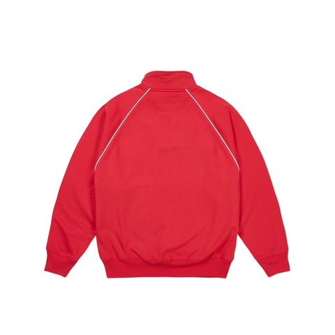 Palace PIPED 1/4 ZIP RACEY RED - Style 5