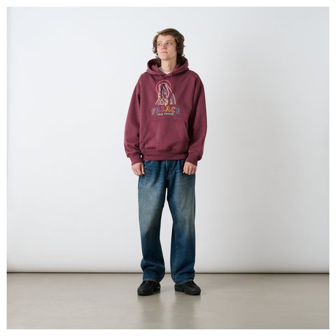 Palace PRAY FOR US HOOD MAROONISH - Style 4