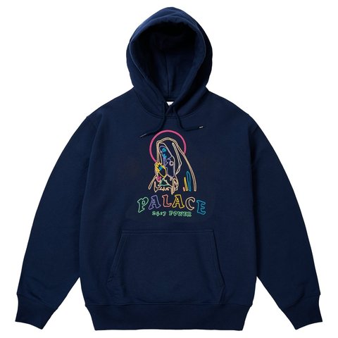 Palace PRAY FOR US HOOD NAVY - Style 4