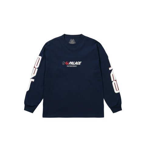 Palace PALINARI LONGSLEEVE NAVY - Style 3