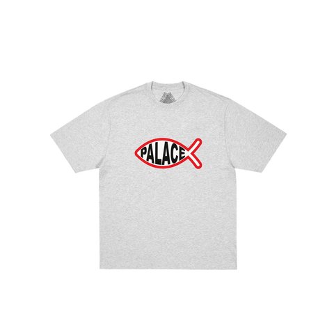 Palace PLAICE T-SHIRT GREY MARL - Style 1