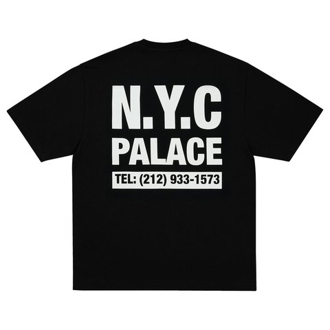 Palace SHOP NUMBERS T-SHIRT BLACK - Style 2