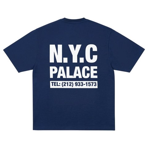 Palace SHOP NUMBERS T-SHIRT NAVY - Style 2