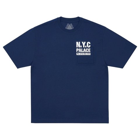 Palace SHOP NUMBERS T-SHIRT NAVY - Style 2