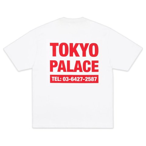 Palace SHOP NUMBERS T-SHIRT WHITE - Style 2
