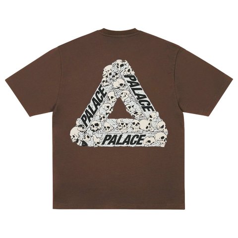 Palace SKULL TRI T-SHIRT CHOCCO BROWN - Style 2