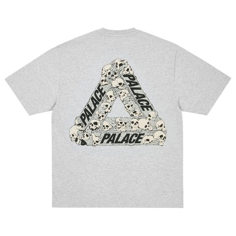 Palace SKULL TRI T-SHIRT GREY MARL - Style 2