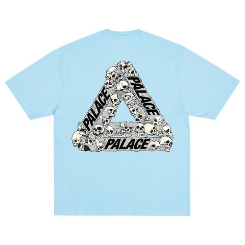 Palace SKULL TRI T-SHIRT PERFECT BLUE - Style 2