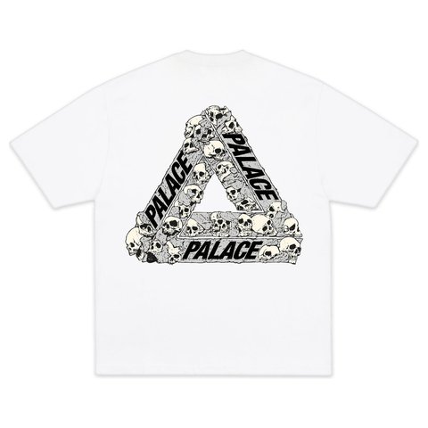 Palace SKULL TRI T-SHIRT WHITE - Style 2