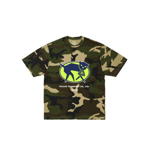 Palace TRANSPORT T-SHIRT WOODLAND CAMO - Style 1