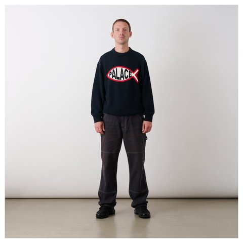 Palace 10 OZ DOUBLE KNEE PANT BLACK - Style 7