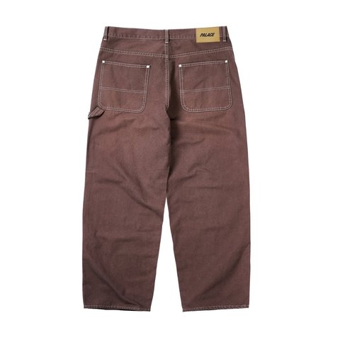 Palace 10 OZ DOUBLE KNEE PANT BROWN - Style 7