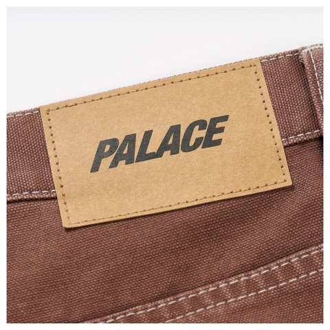 Palace 10 OZ DOUBLE KNEE PANT BROWN - Style 7